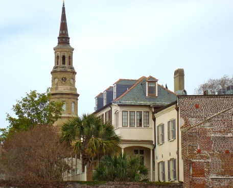 Historic Charleston, North Caroline With One Of Its Many Steeples