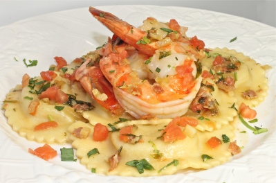 My Seafood Agnolotti With Shrimp