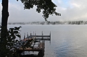 Steam Rising Off Long Lake
