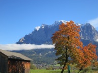 the zugspitze from the austrian side