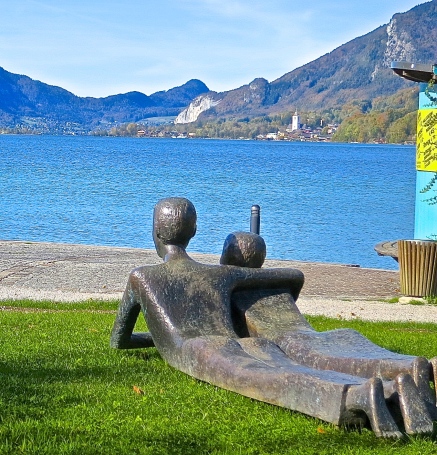 Contemporary Sculpture In Strobl....Lovely View