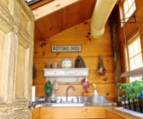 Potting Shed Interior Is Filled With Light