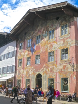 Neuner Haus, Mittenwald, Germany Painted With The Twelve Apostles In The 1700's