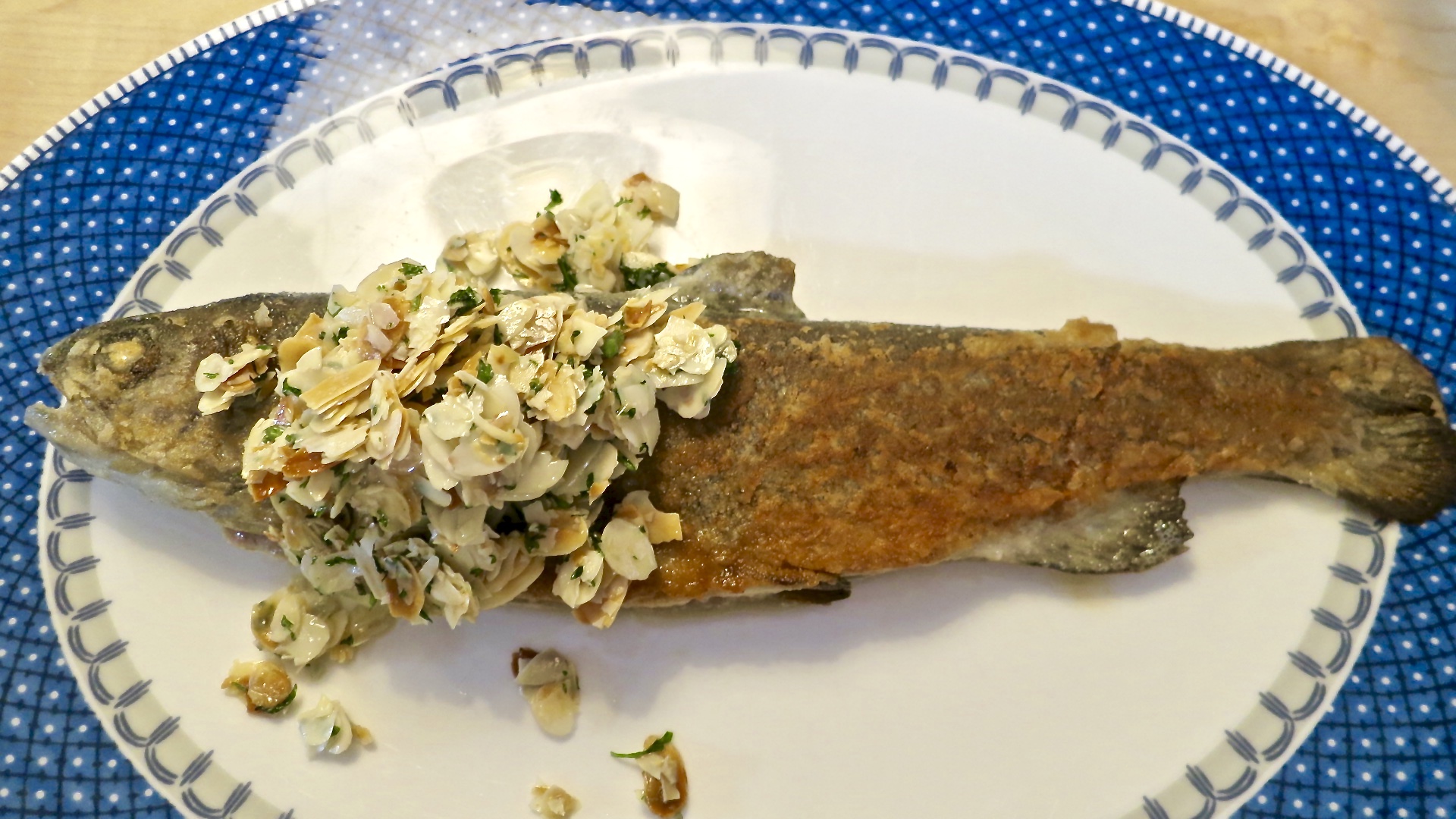 fresh trout with almonds